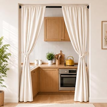 ALLZONE Shower Curtain Rod Spring, 28-42 Inch Heavy Duty Tension Rods No Drilling, Anti-Slip Shower Rods, Adjustable Tension Curtain Rod for Window/Bathroom/Closet, Black