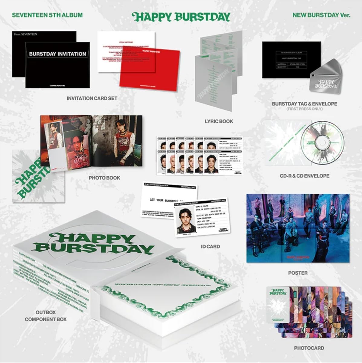 Amazon.com: SEVENTEEN HAPPY BURSTDAY 5th Album Standard Photobook