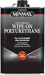 Minwax Oil-Based Wipe-On Polyurethane, 1 Quart, Gloss