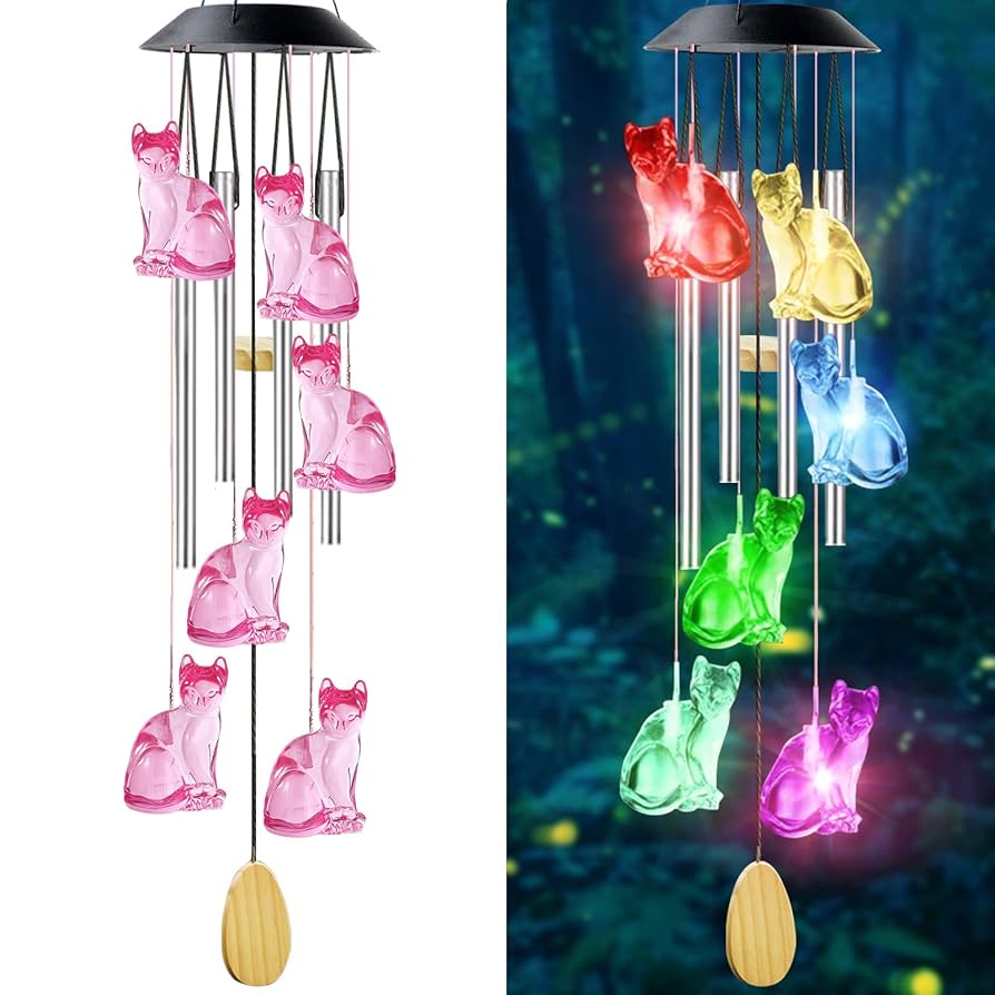 Wekvgz Colorful Crystal Wind Chimes Shiny Rhinestone Hanging Wind Bell Indoor Outdoor Ornament For Garden Patio Yard Courtyard Balcony Home Decoration