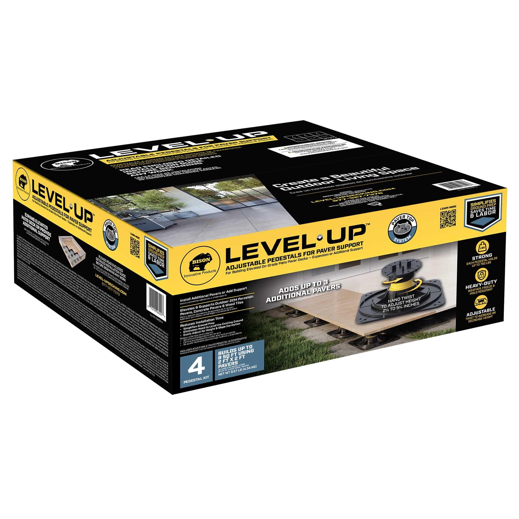 Amazon.com: Bison Level.Up Adjustable Pedestals for Paver Support