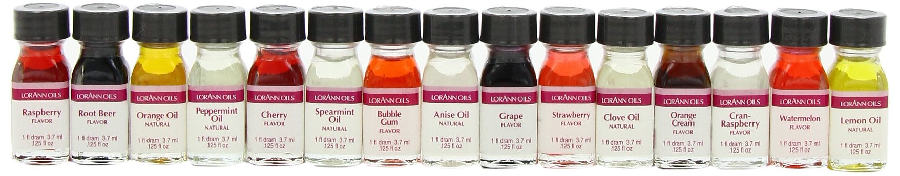 LorAnn SS Variety pack, 1 dram (.0125 fl oz - 3.7ml - 1 teaspoon) bottles - 24 pack