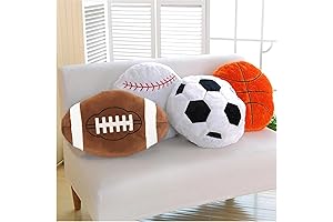 Sports Theme Throw Pillows for Kids Room and Game Room Decoration