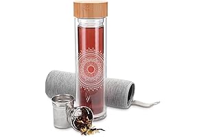 Double Wall Glass Water Bottle: A Stay-Cool Companion for Your Tea-licious Adventures