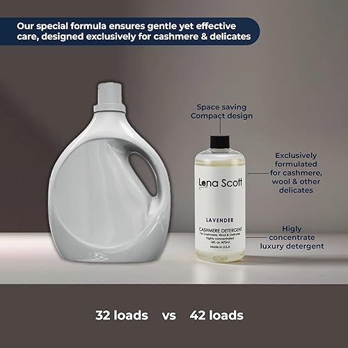 Miniatura 6 de Champú detergente de cachemira, lana y delicados, 42 cargas. Fabricado en Estados Unidos (sin aroma)