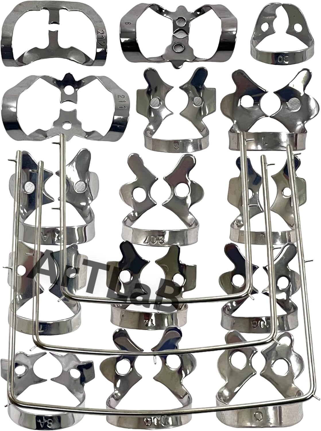 New Premium -Comprehensive Dental Rubber Dam Kit 18 pcs set – Premium Stainless Steel Rubber Dam Clamps, Punch Plier, Endodontic Supplies, and Dental Isolation Tools