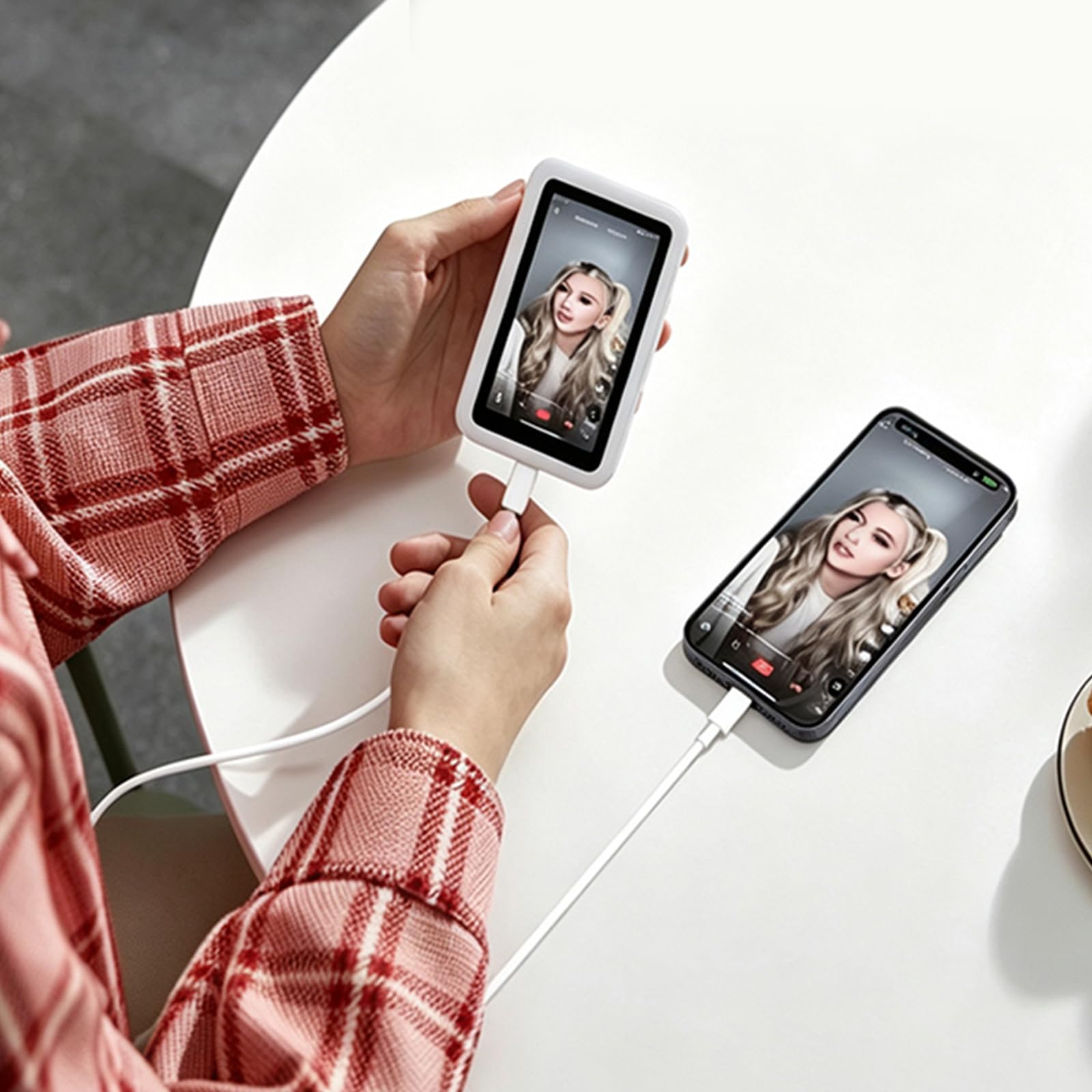 Generic Ekran selfie ze światłem | Generic Ekran do selfie ze światłem złożonym o długości 160 mm 11 cm materiał plastikowy numer modelu RK-14M do smartfonów