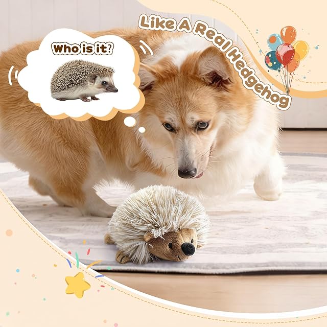 Foto 2 de 8 de Pawaboo Pack de 2 Juguetes chirriantes para Perros con Forma de Erizo