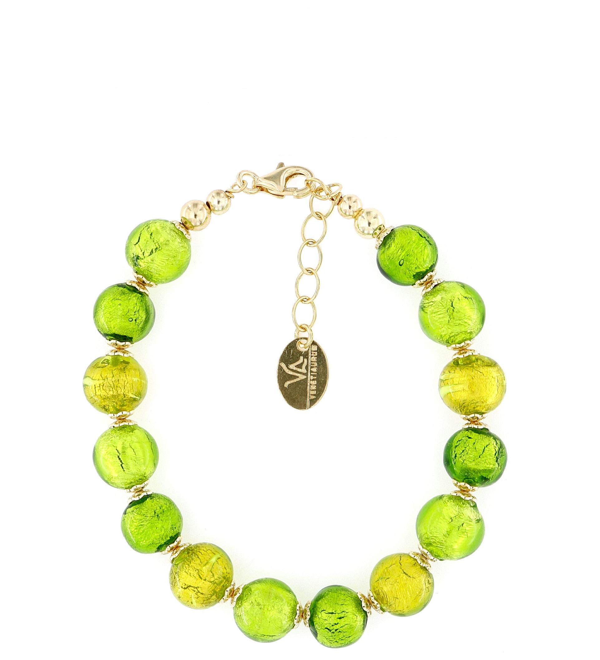 Venetiaurum - Offre Bracelet femme avec perles en verre original de Murano et Argent 925 - Bijou certifié made in Italy