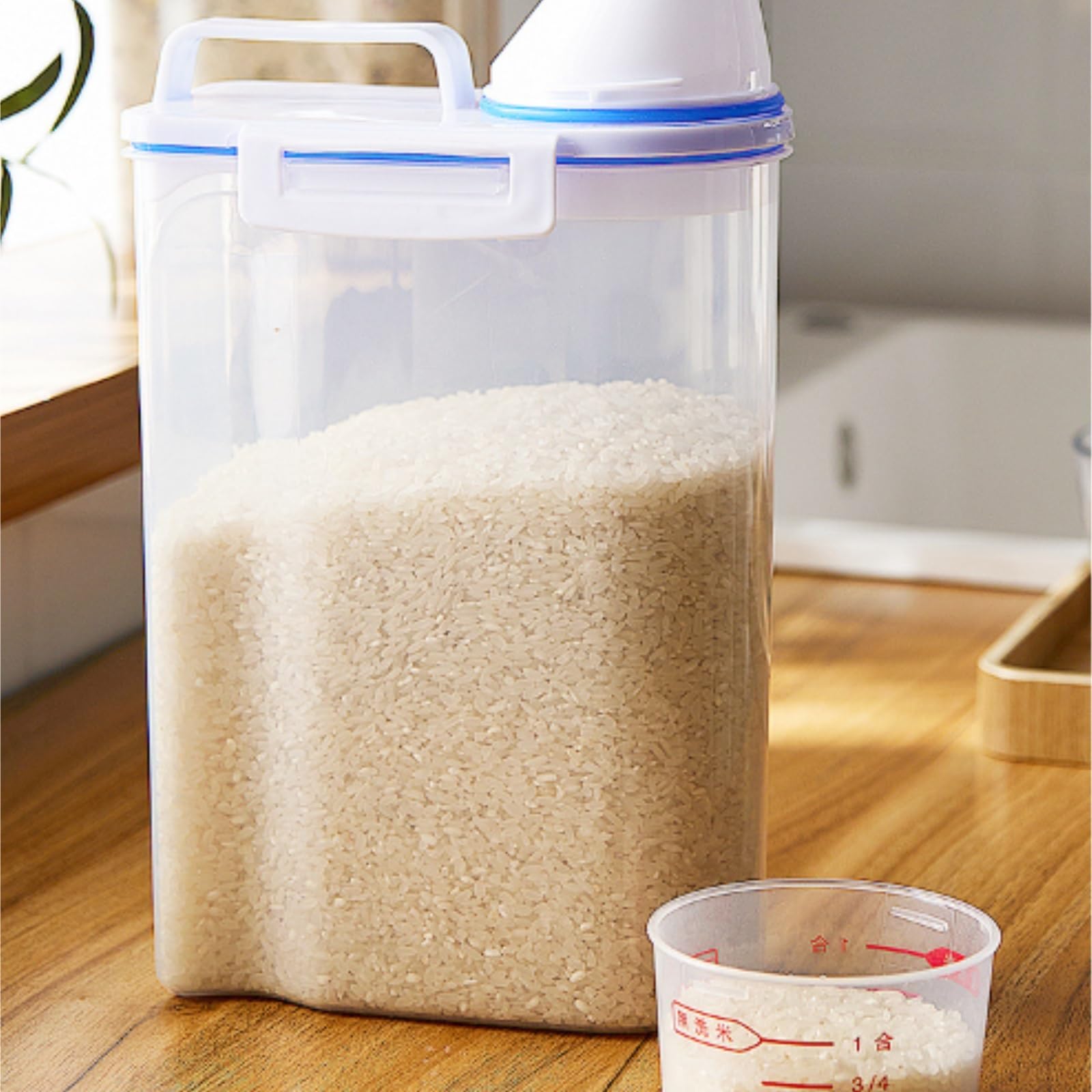 Müslispender Müsli Spender Reisspender, Lebensmittelbehälter, Reiseimer, Luftdichter Behälter Für Getreide, Getreide, Mehl, Zucker, Tiernahrung Cornflakes Behälter für Getreide