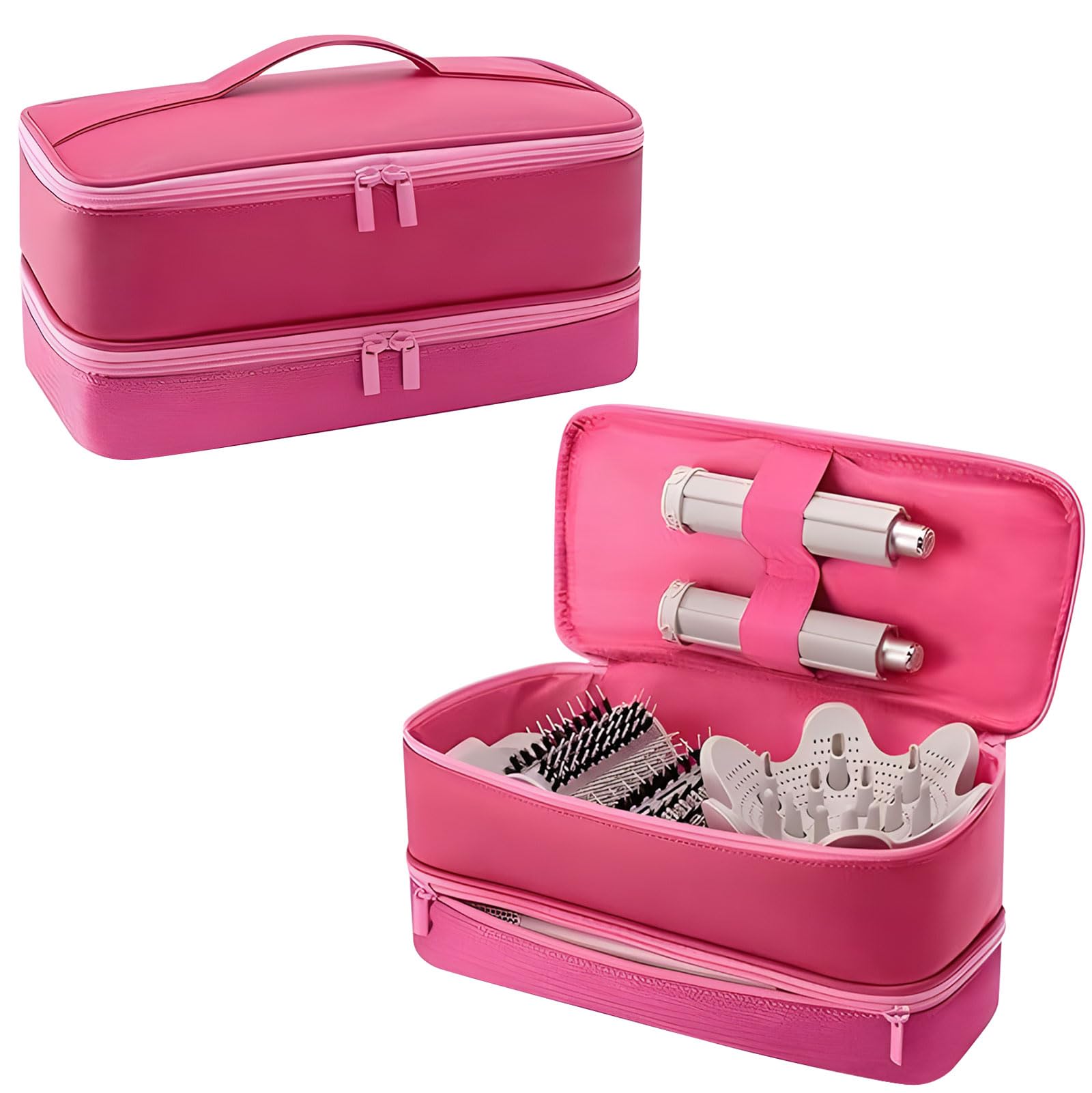 Étui de protection étanche pour sèche-cheveux housse cuir PU et rangement voyage