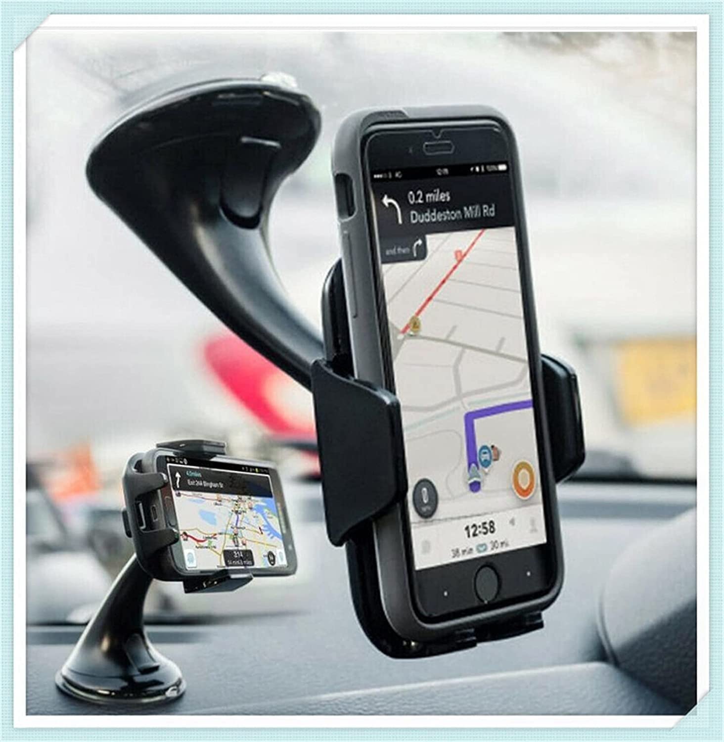 Samochodowy Uchwyt na Telefon Uniwersalna samochodowa adsorpcja przedniej szyby Telefon komórkowy GPS Samochodowy uchwyt na przyssawkę Przenośna nawigacja samochodowa Uchwyt na Telefon do Samochodu