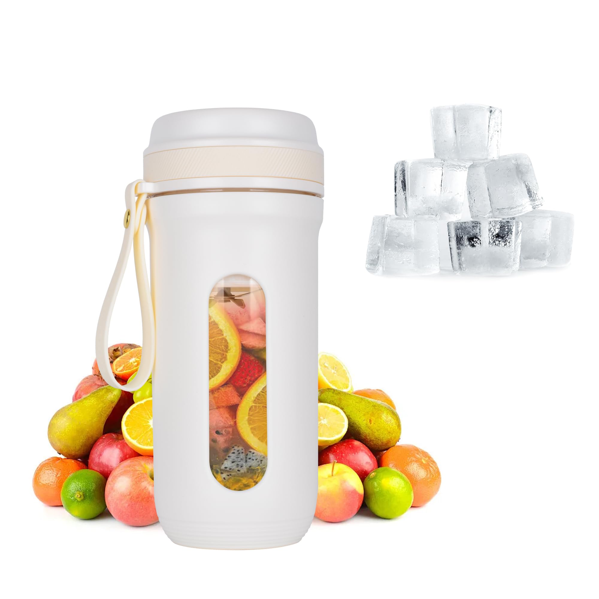 Portable Electric Juicer Blender Cup with 10 Blades, 350ml Capacity USB Charge 3000mah long battery life Wireless Juicer Multi-function Mixer for for Shakes and Smoothies Black