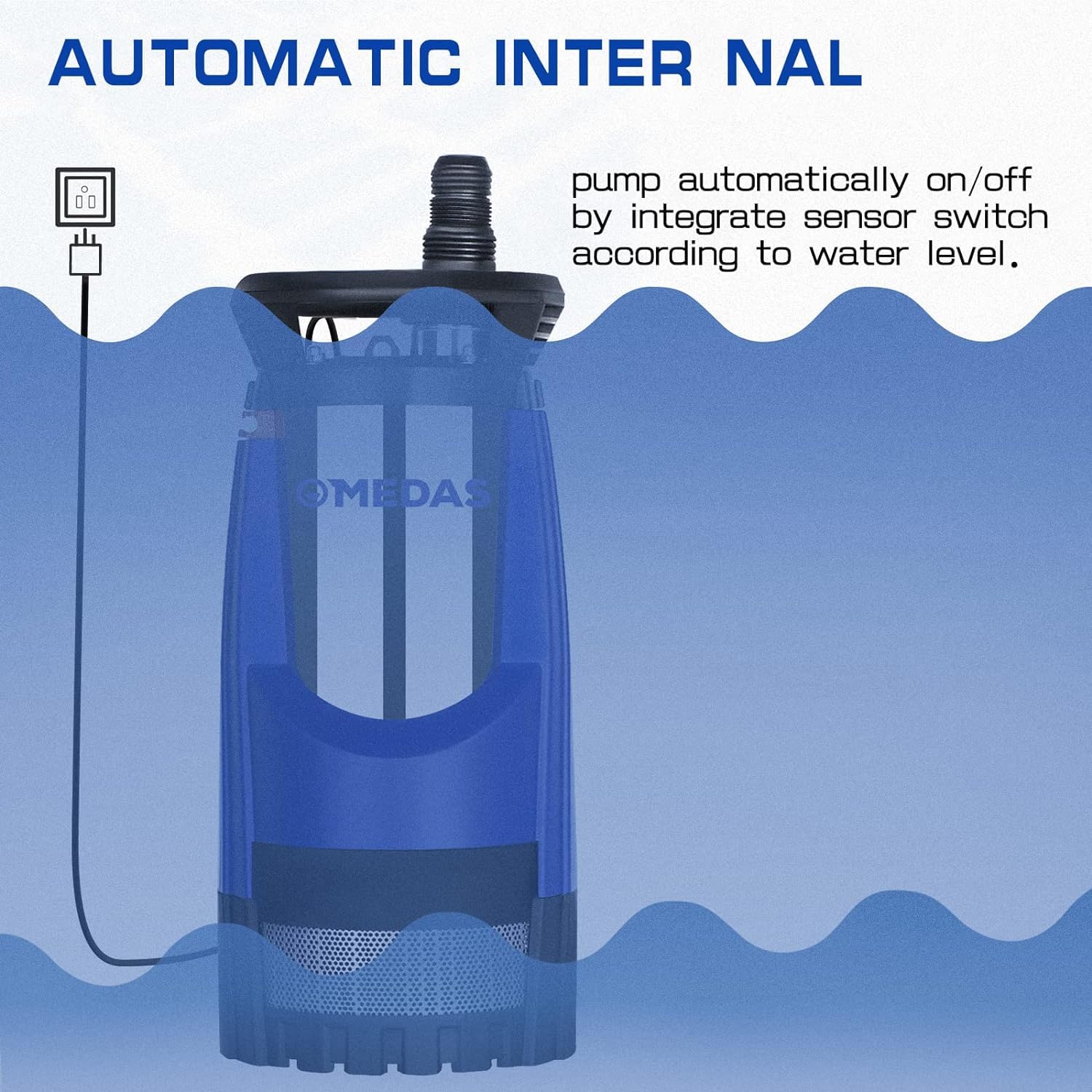 2HP 1500W 1717GPH Multistage Submersible Water Pump Deep