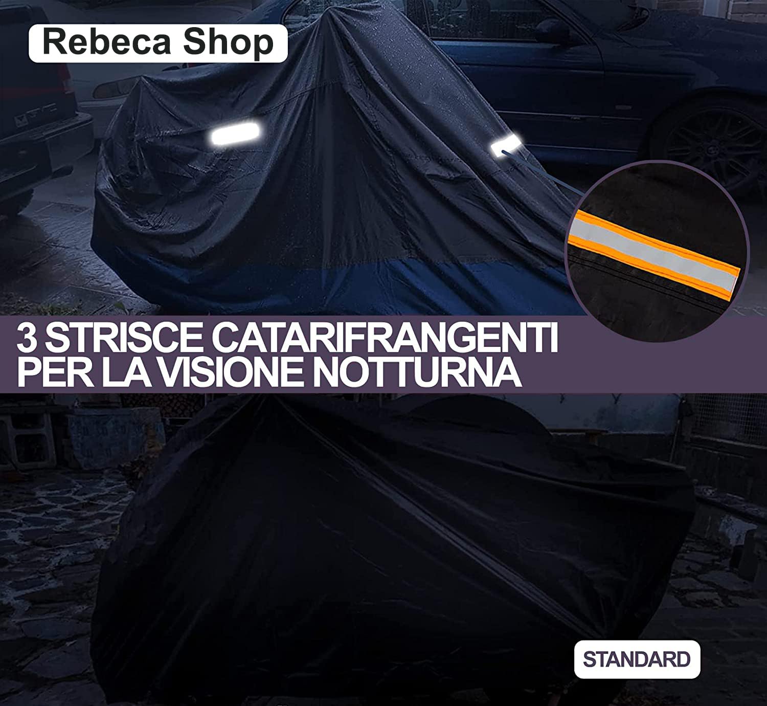 Rebeca Shop Telo Coprimoto Oxford 210D Impermeabile Compatibile per T-Max 500 530 560 2XL Scooter Moto Motociclo Motorino.