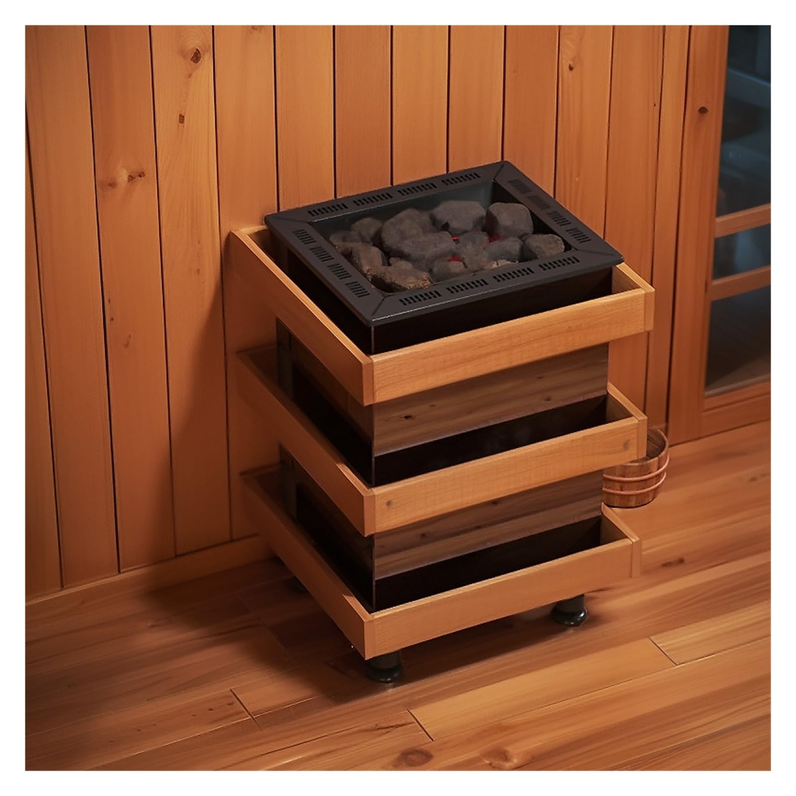 Poêle de Sauna électrique, contrôle de température Externe Domestique, poêle à Vapeur sèche, Sauna, hammam(22/9K)