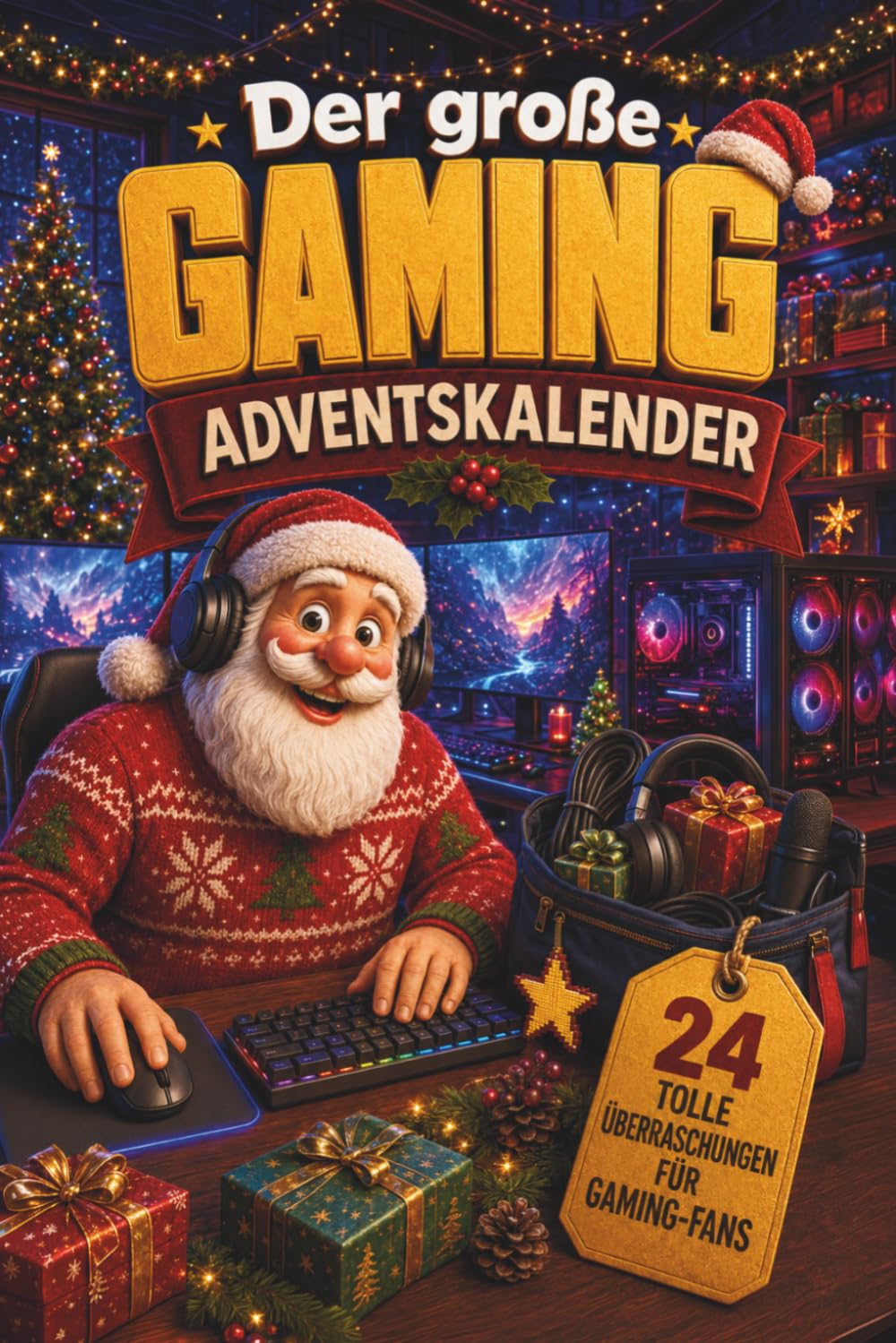 Der große Gaming Adventskalender 24 Türchen mit Geschichten, Gaming-Wissen und Rätseln als das perfekte Gaming-Geschenk