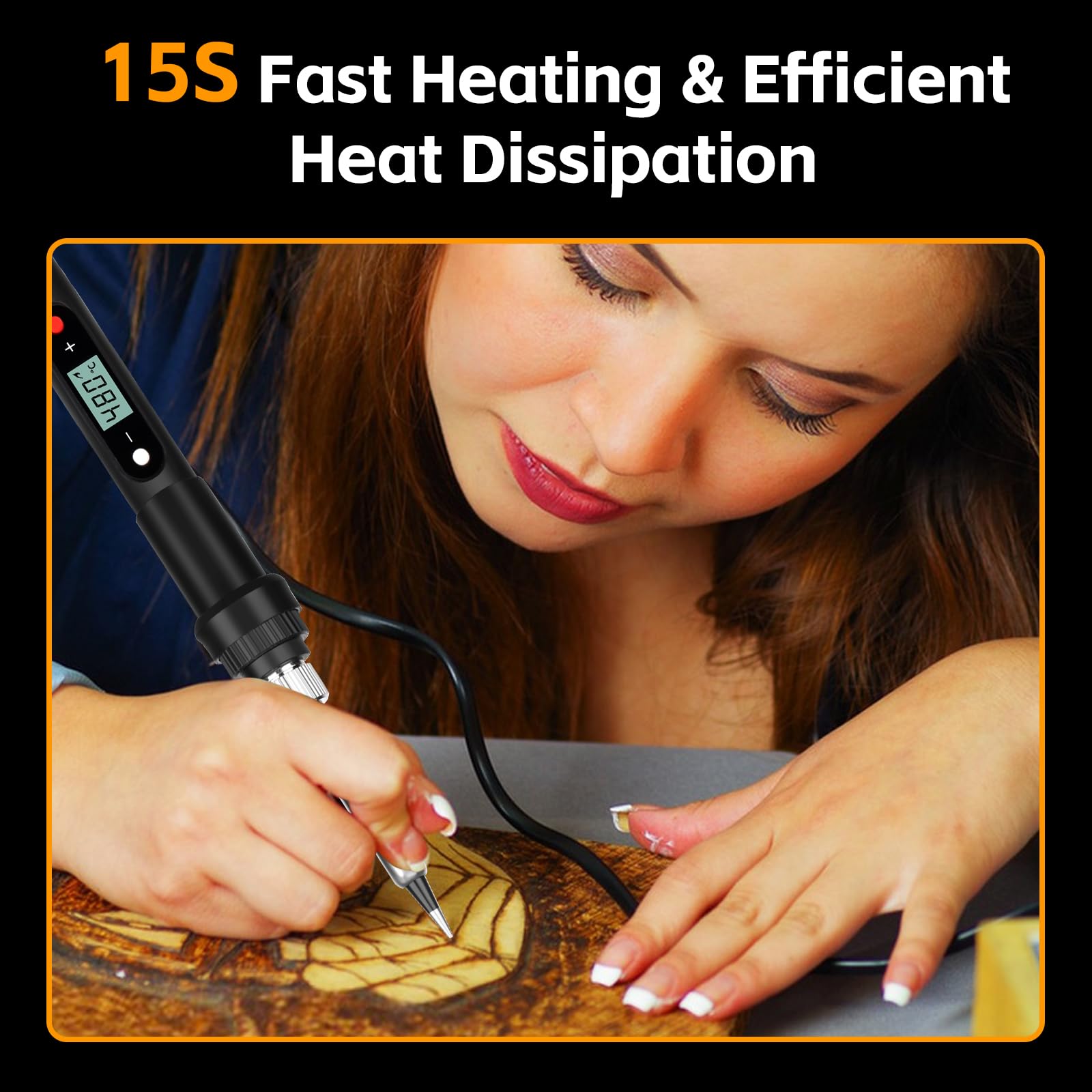 Kit Saldatore Professionale 80W Con Display LCD - 13 Accessori Inclusi Per Fai Da Te E Riparazioni Domestiche - Foto 1