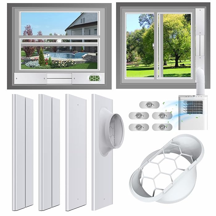 Buy Portable AC Window Kit AC Window Seal Plates Kit with 5.1” Coupler