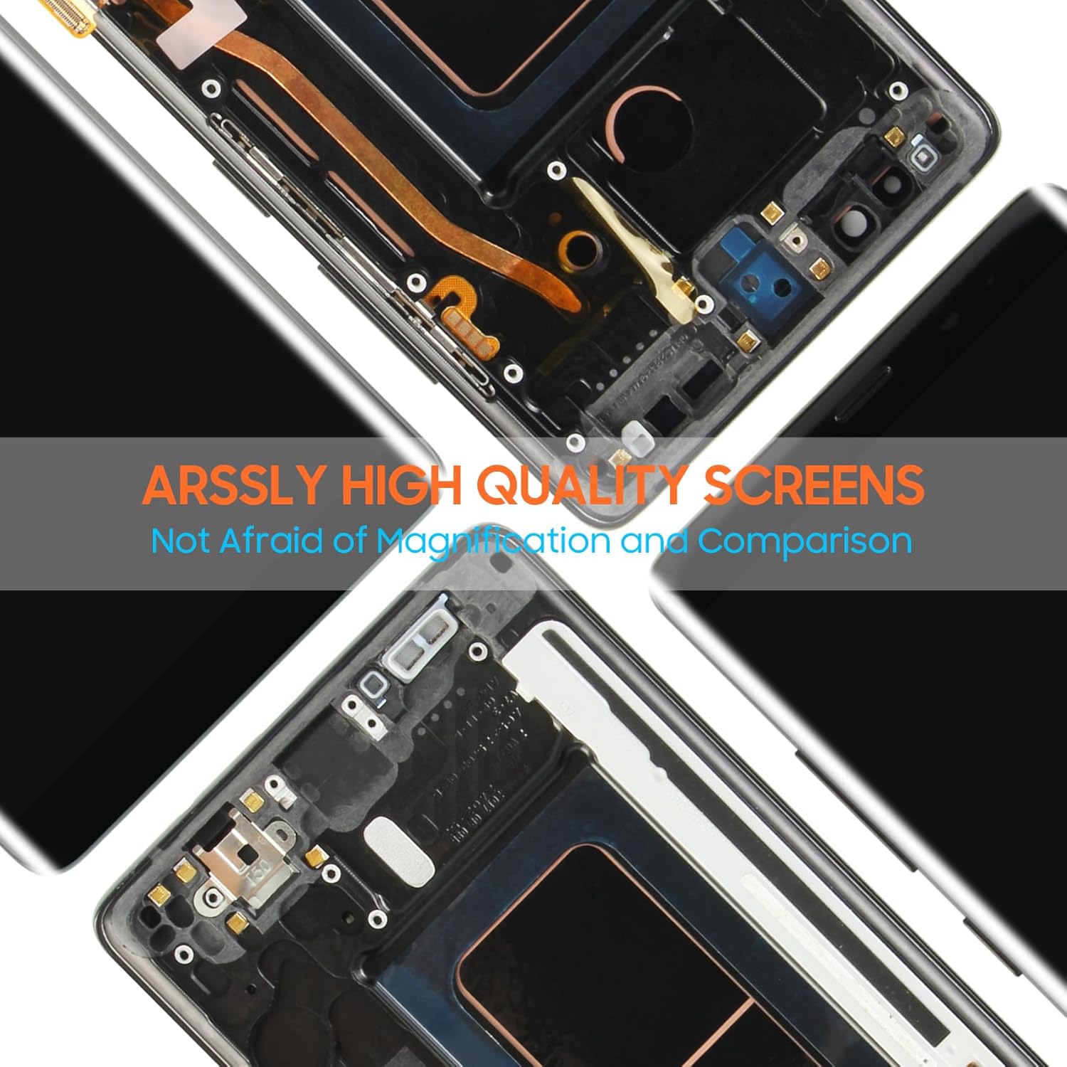 OLED for Samsung Galaxy Note 8 Screen Replacement Kits, LCD Display for Samsung Note8 2017 N950 SM-N950U N950A N950W Touch Screen Digitizer Assembly Repair Parts with Frame