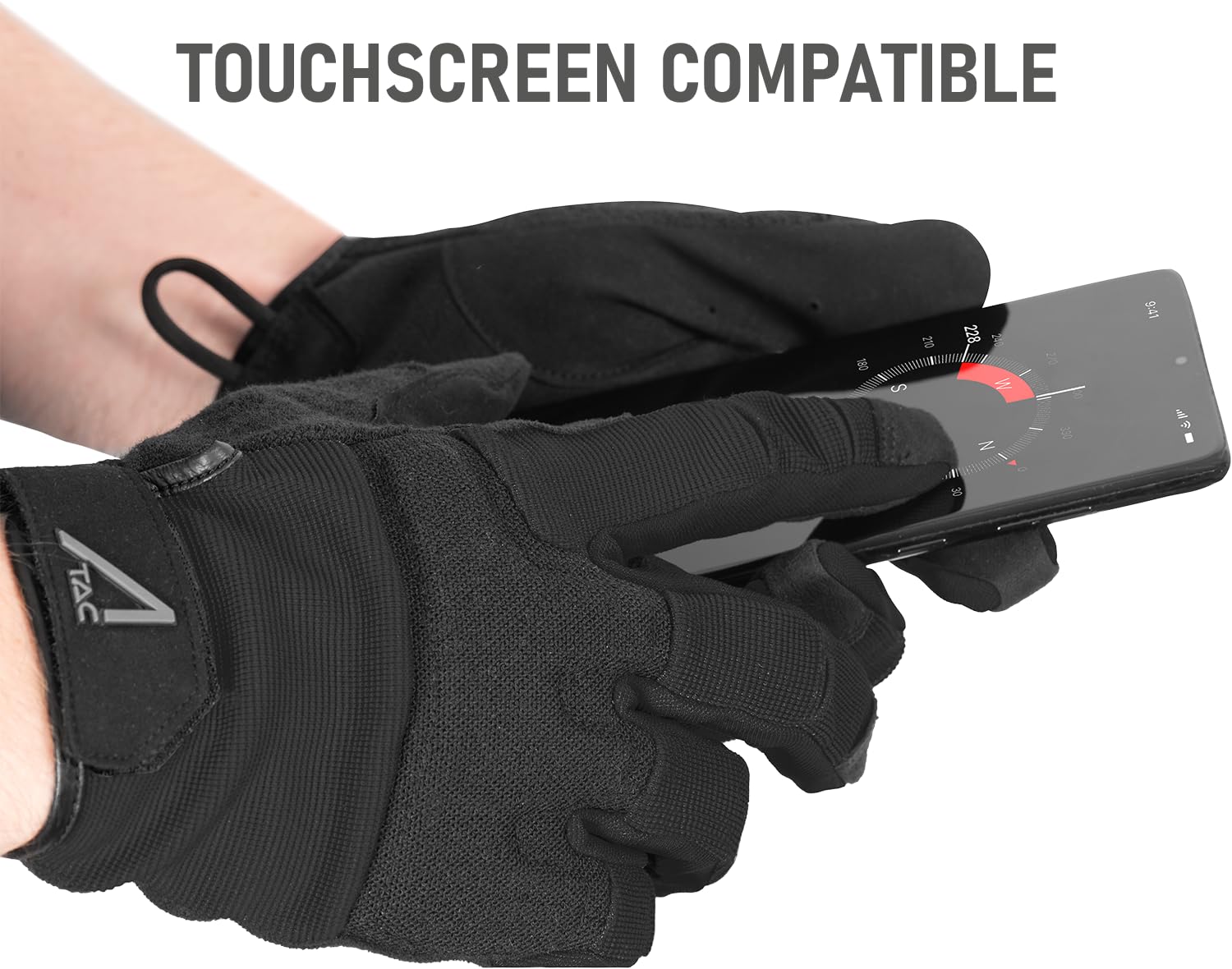 ACE Schakal Guanti da esterno - Guanti tattici per Airsoft, Paintball e sport di tiro - Con funzionalità touchscreen - S a XXL - 2