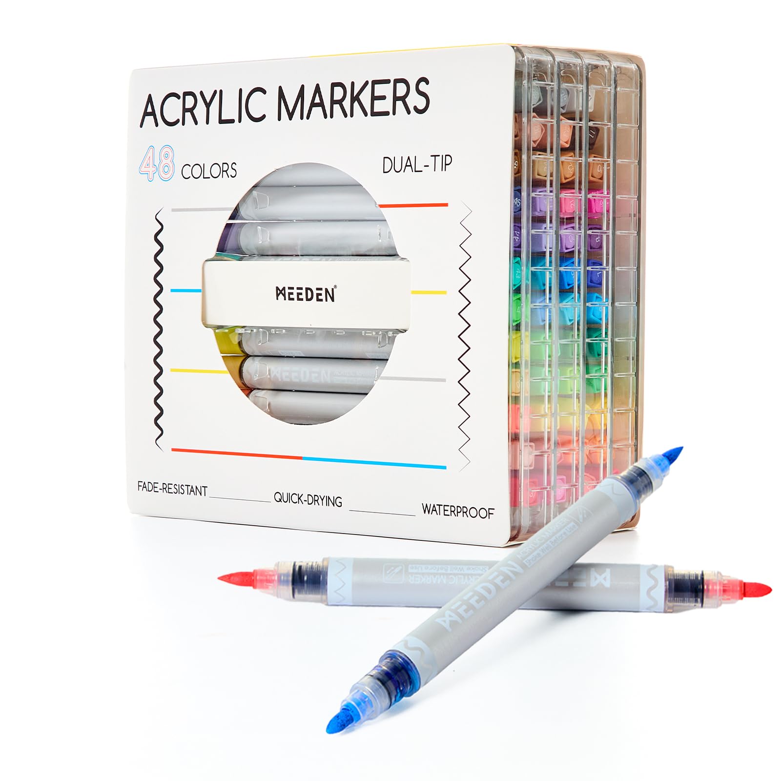 Amazon.com: MEEDEN Artist Acrylic Paint Markers: 48 Colors Dual