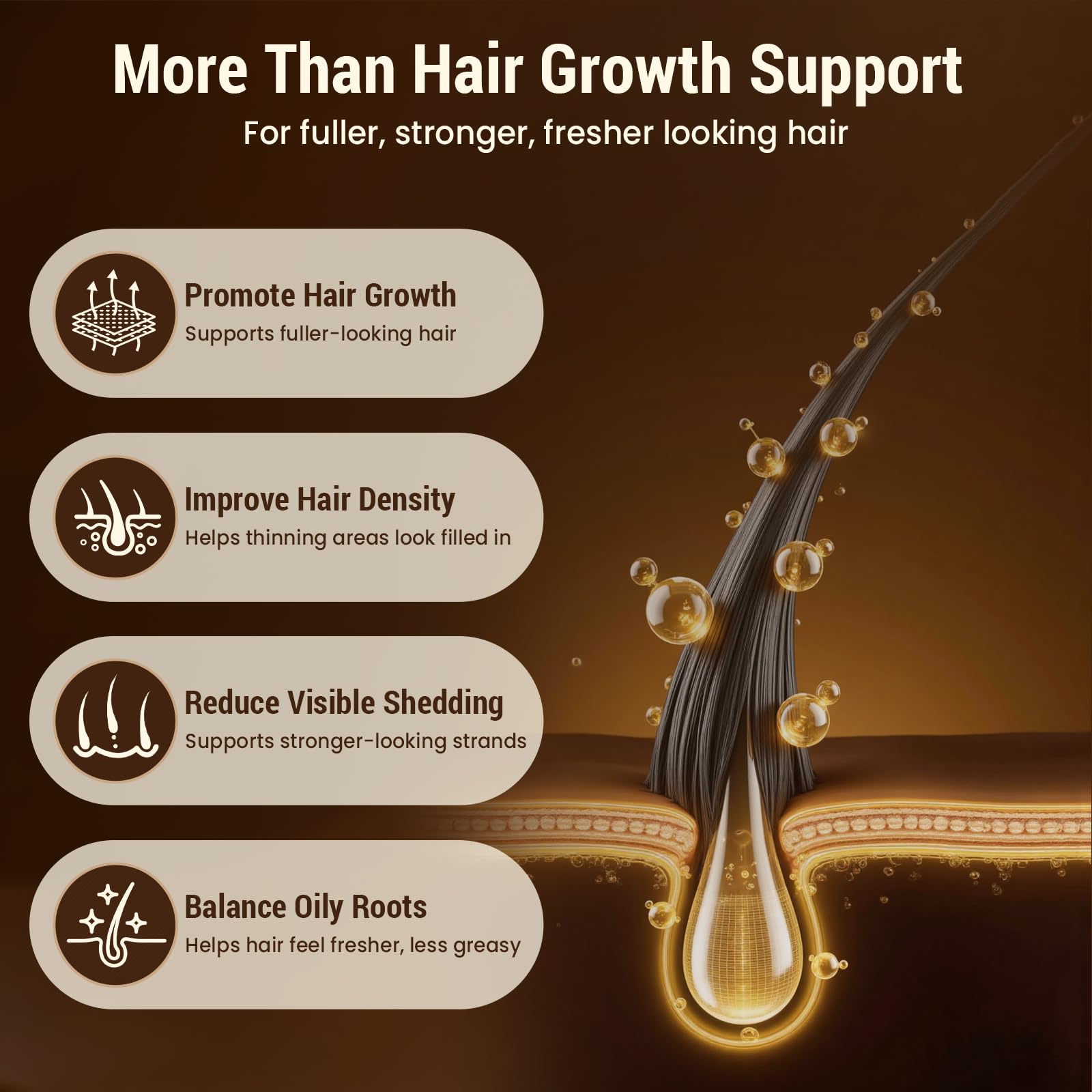 Laser Capilar para Cabello con Precisión Láser & Cobertura LED, 120 Perlas 460nm/660nm/850nm Gorro de Luz Infrarroja y Roja para el Soporte del Cabello Ralo, 3 Modos & 5 Intensidades (marrón)