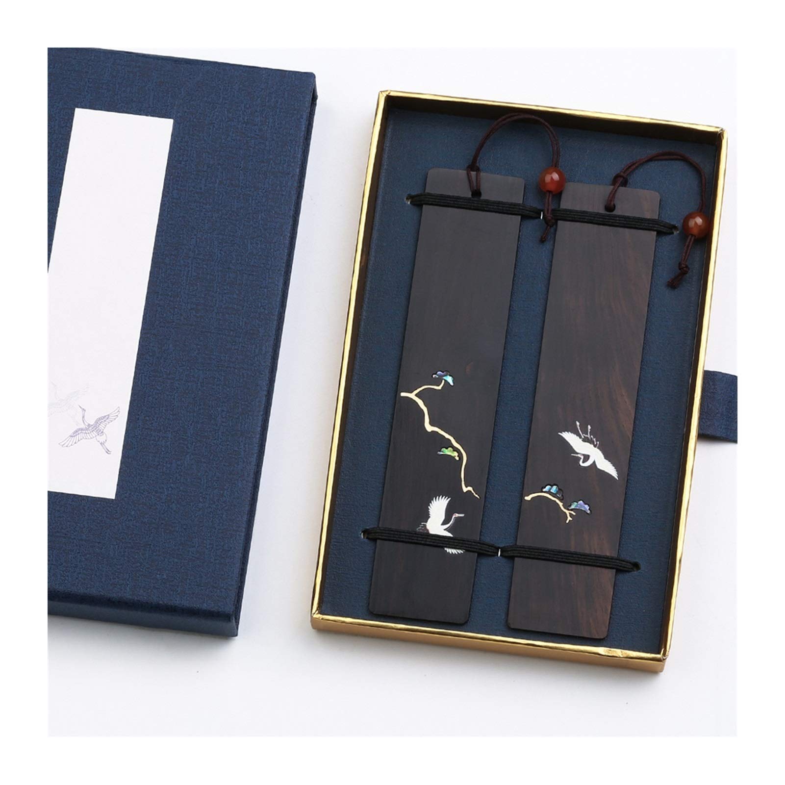 Lesezeichen Handgefertigte Holz-Lesezeichen-Geschenk-Box Set, vorzügliche Lila Sandelholz Massivholz-Lesezeichen, ist EIN einzigartiges Geschenk for Lehrer, Studenten Buch Markierungen