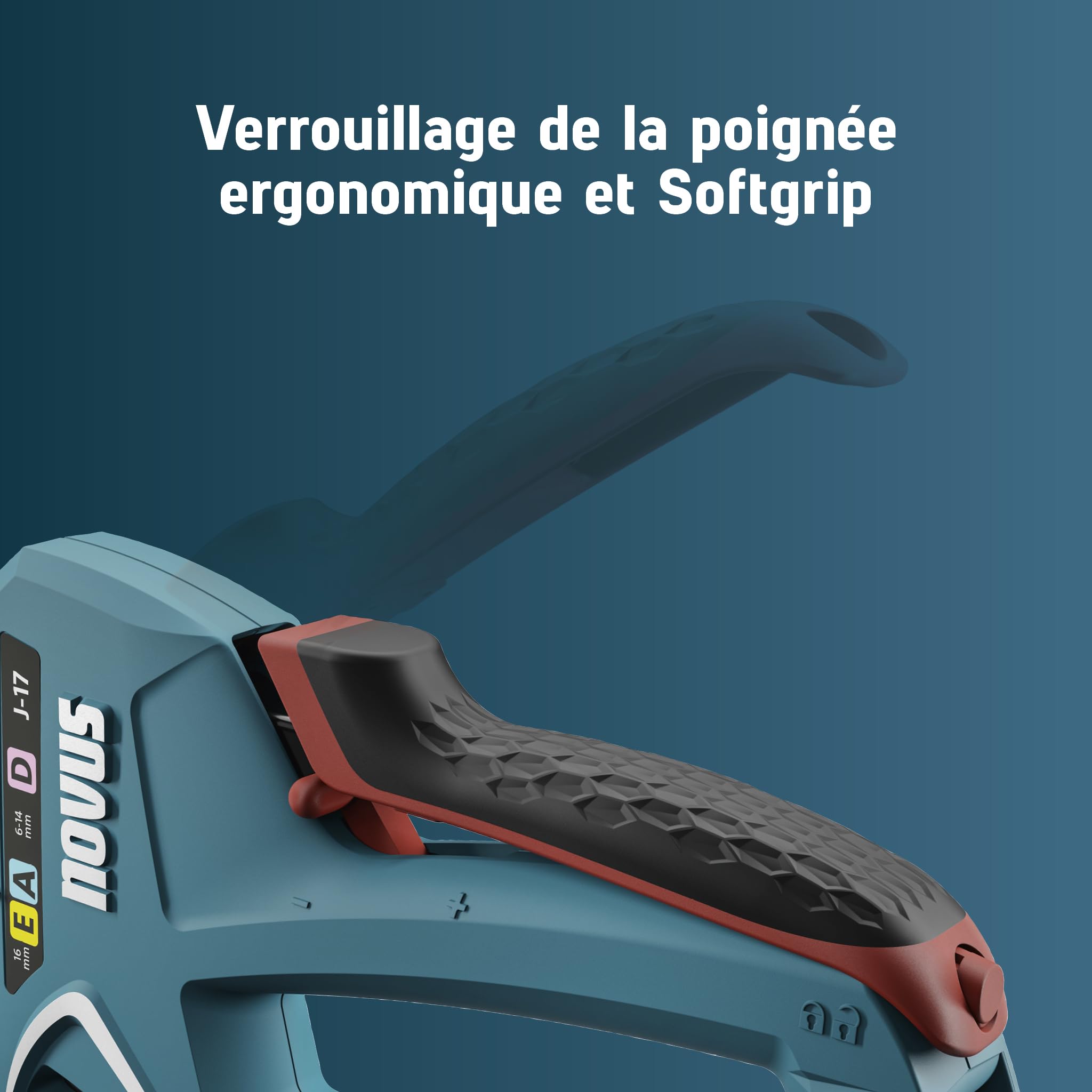 NOVUS TOOLS Agrafeuse manuelle J-17 Kit avec 1800 agrafes