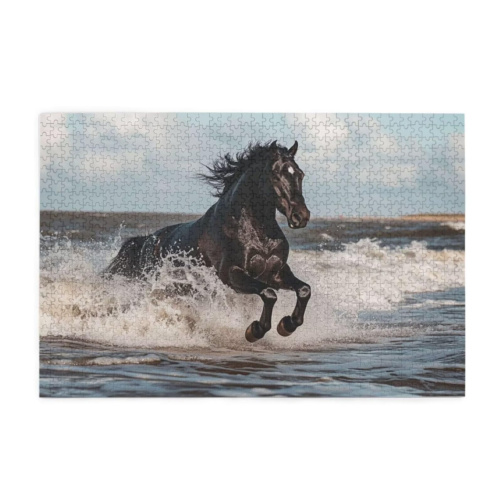 Puzzle 2000 Teile, Puzzle Erwachsene, Holzpuzzle Strand Impossible Jigsaw, Clevere Rätsel, HD Farbe Jigsaw mit Geschenkbox Verpackung for Room Decor, Geschenke für Frauen Tier 100x70cm p-1748