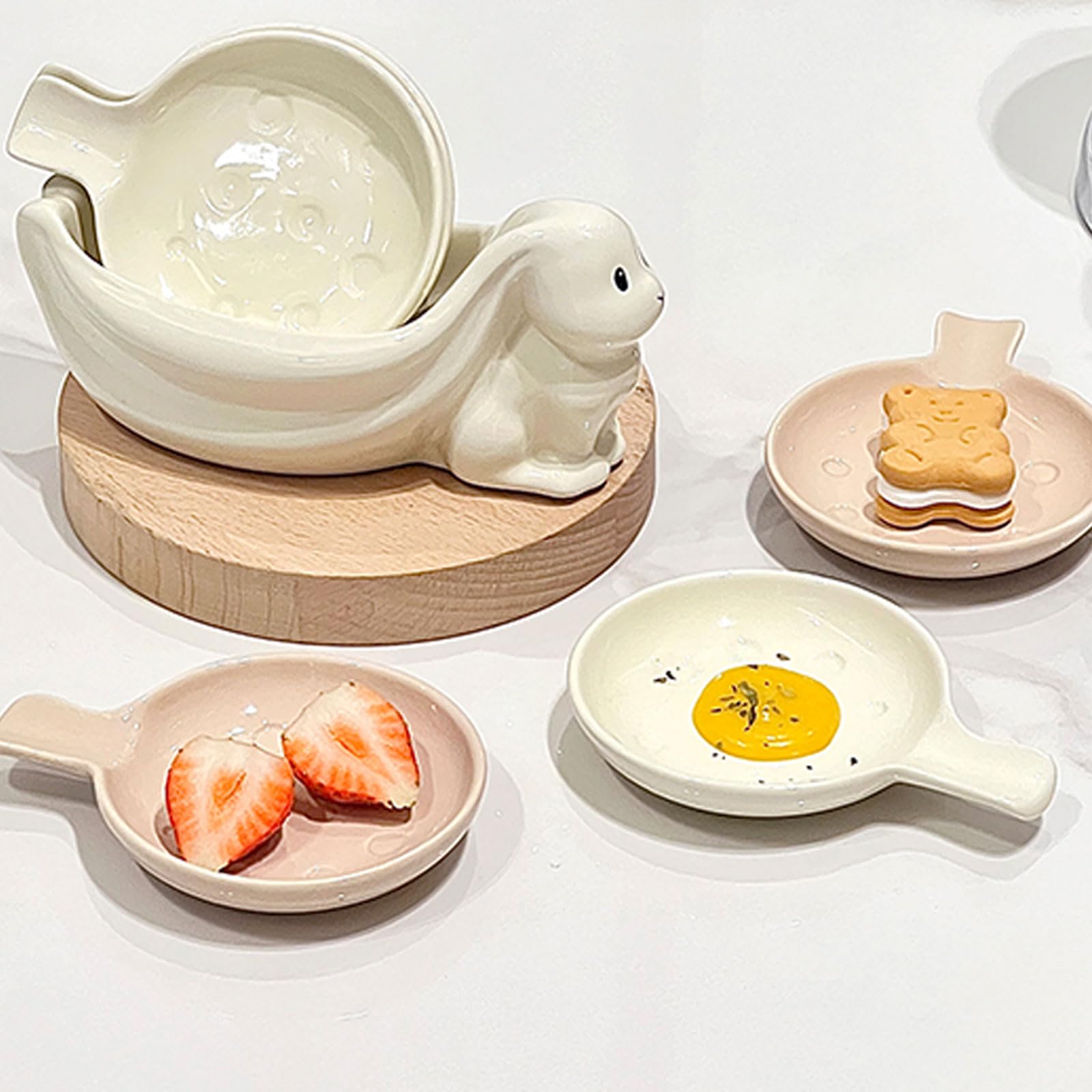 Cuencos De CeráMica Para Salsas Salsas De Sushi Plato De Caramelos Aperitivo Reutilizable Tazones Para Mermeladas Ketchup Especias -B