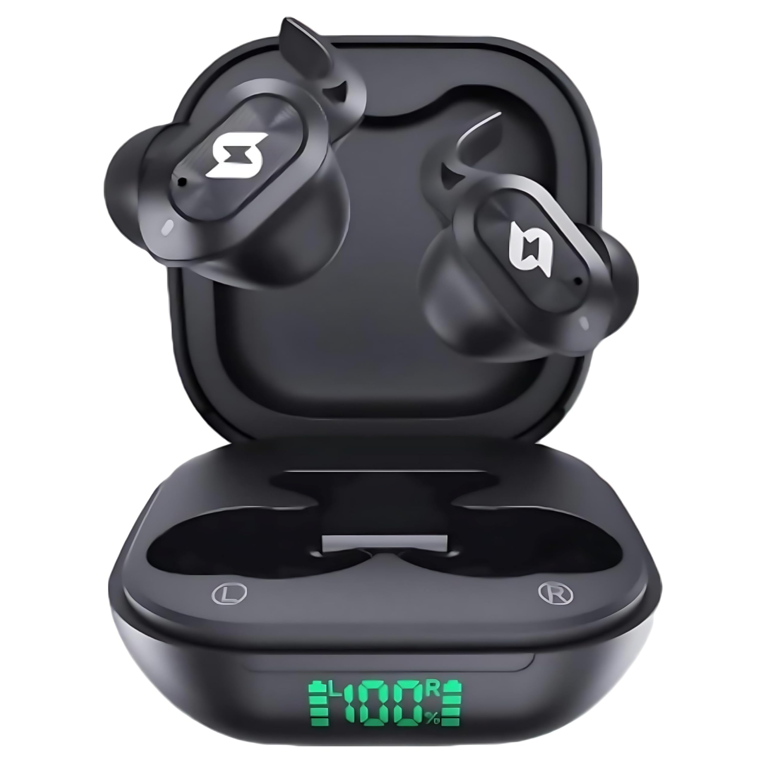 Wireless Earbuds Bluetooth Earbuds Wireless Charging Case Waterproof Headphones Built in Microphone Stereo Bass 64H Playback LED Power Display for