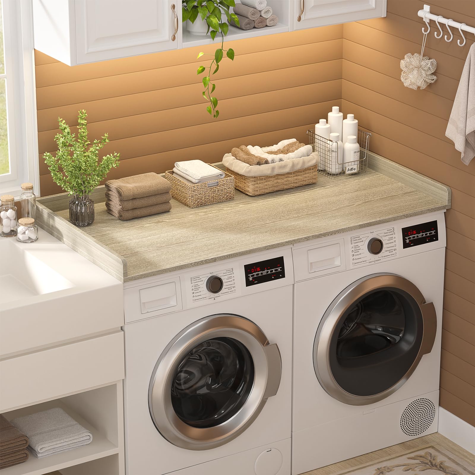 Snapklik.com : Aheaplus Washer And Dryer Countertop, Laundry Room ...