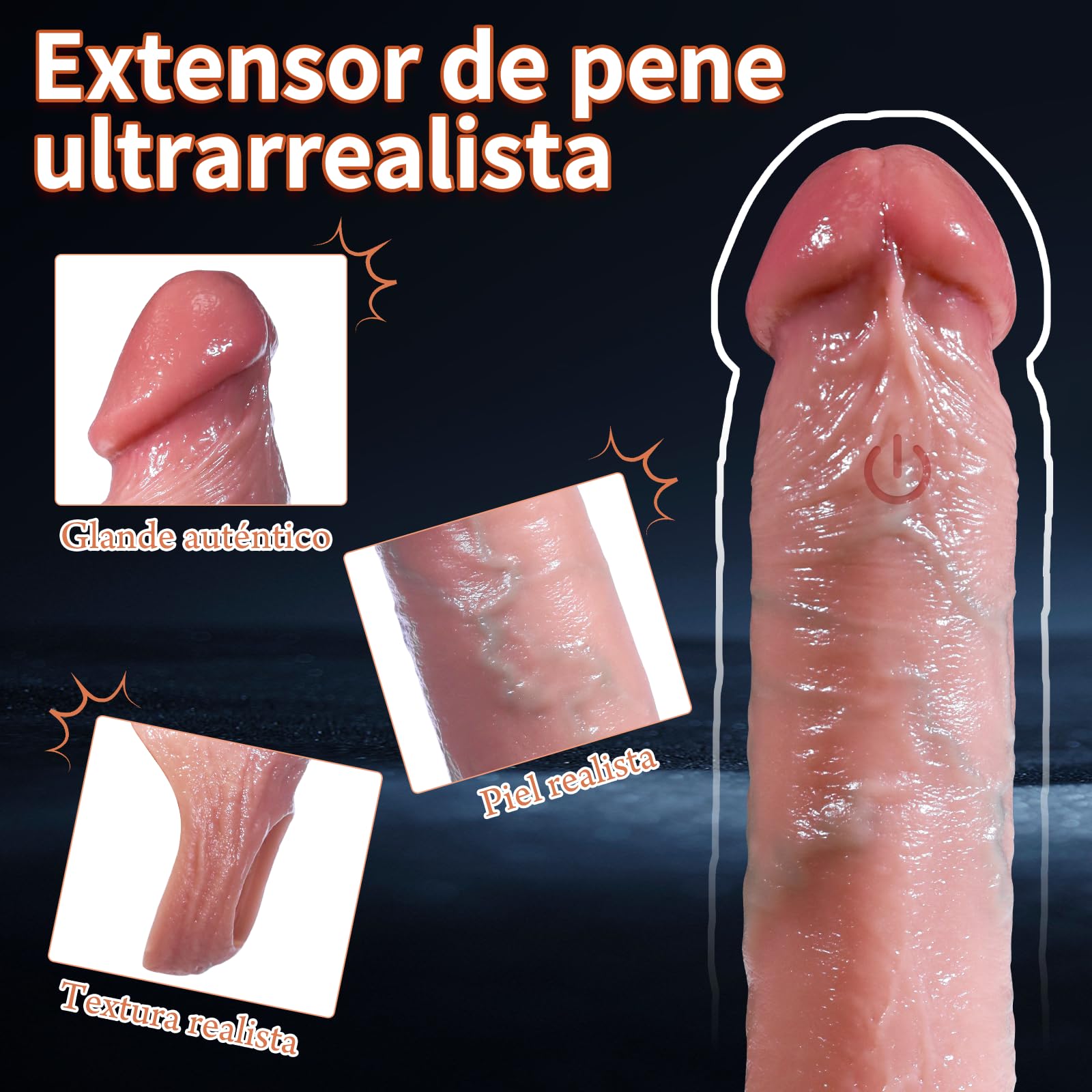 Juguetes Eexuales Hombre Fundas para pene- 2.6'' Anillo Vibradorador para Pene 10 modos de vibración, extensión de pene con control remoto, juguetes sexuales para adultos para parejas y hombres