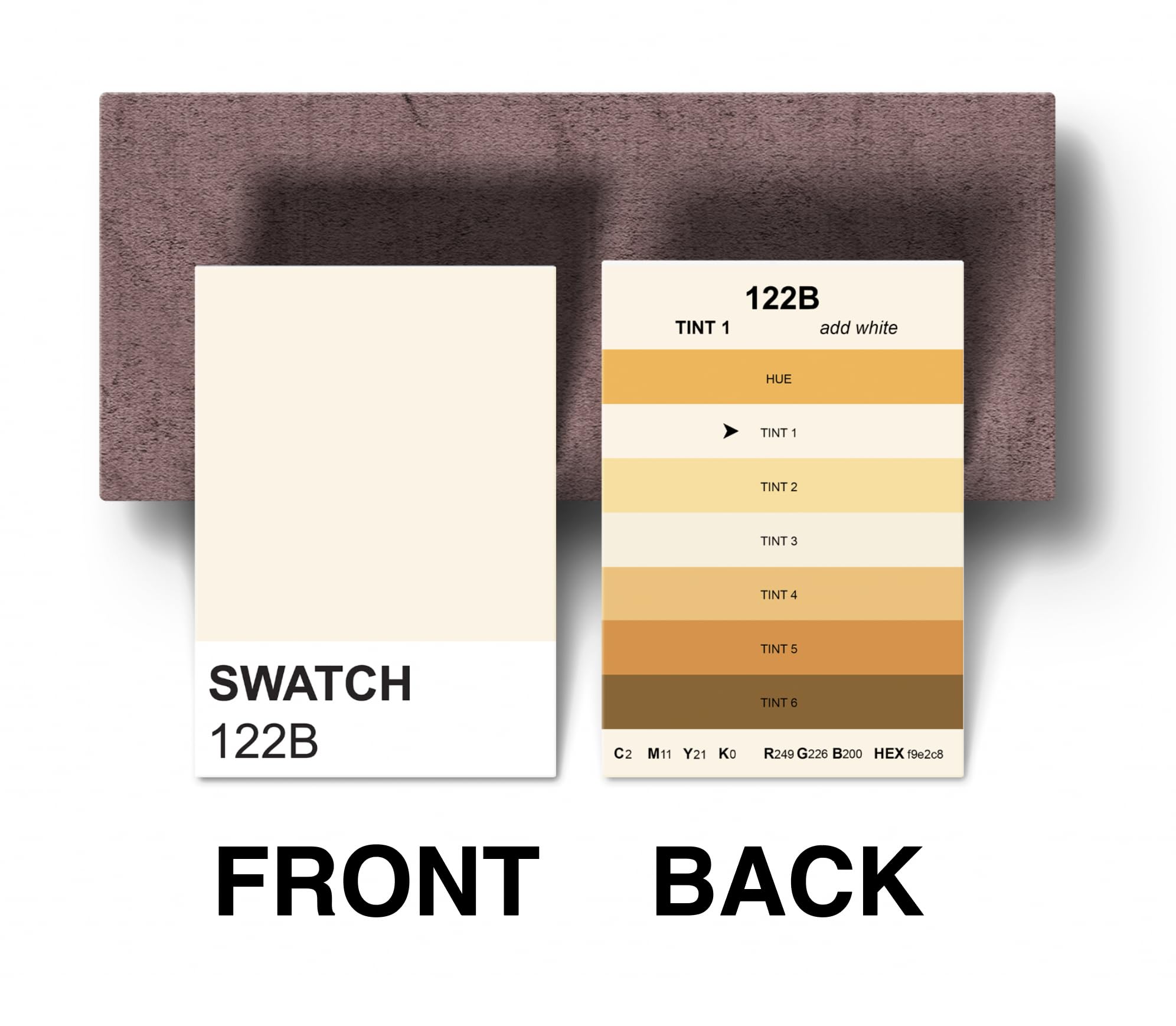 Color Card File Artist Color Palette Cards