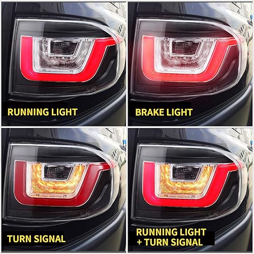 Miniatura 5 de VLAND - Proyector de doble haz LED y luces traseras para Toyota FJ Cruiser SUV de 1 generación 2007-2021 con señal de giro secuencial, LED DRL