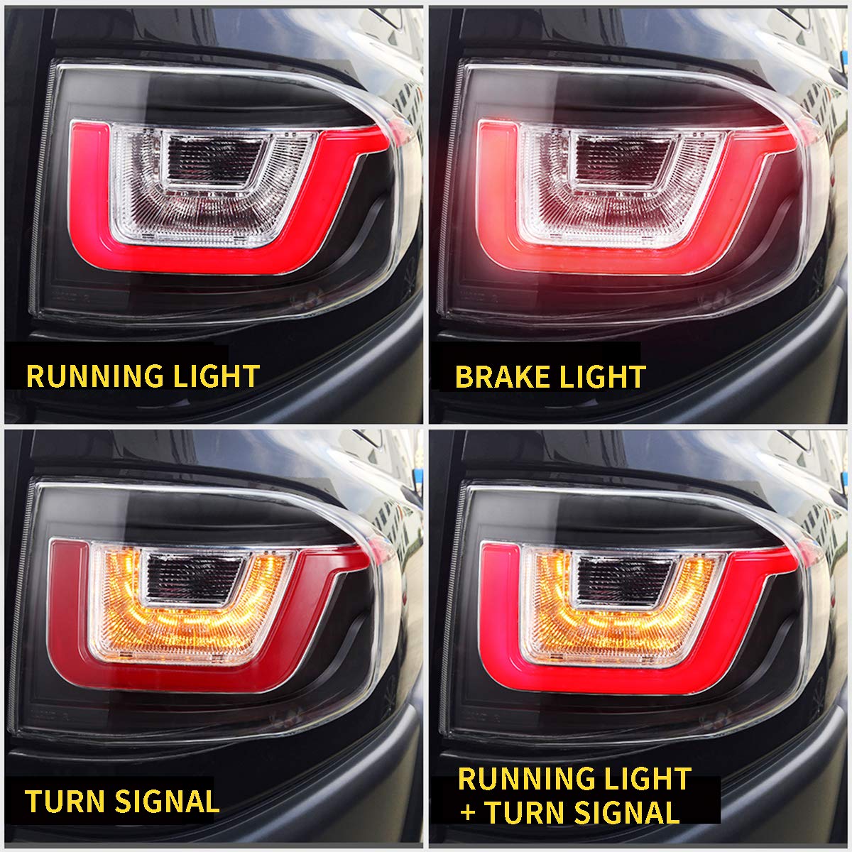 Amazon.com: VLAND LED Tail Lights For Toyota FJ Cruiser 2007-2022  