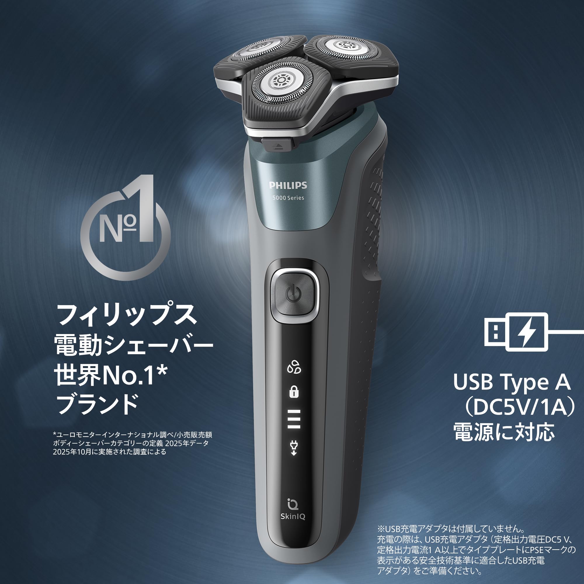 Philips Electric Shaver S5000 Series Electric Shaver with Washer