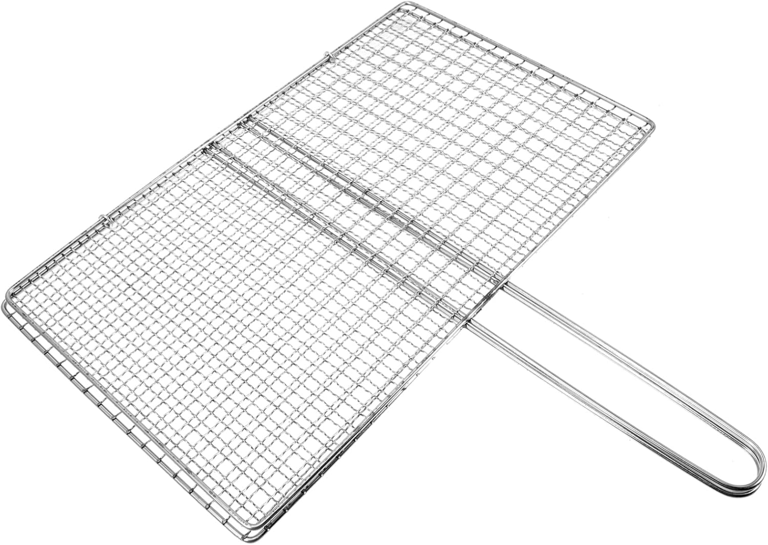 Clip Style Grill Mesh Stainless Steel Grill Rack BBQ Fish Basket for Camping