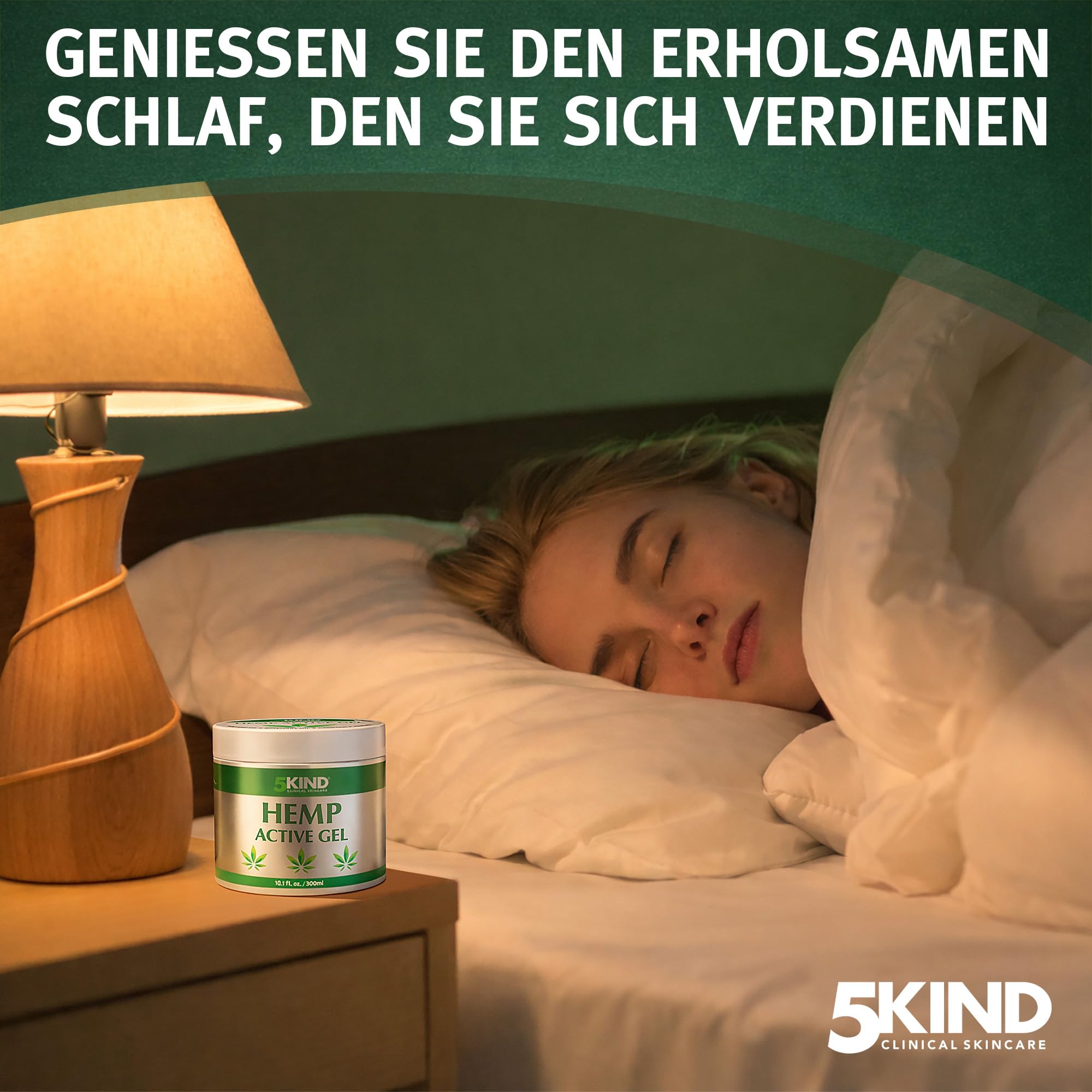 5Kind Hanf Aktivgel - 300ml - Natürliche Inhaltsstoffe - Für alle Hauttypen