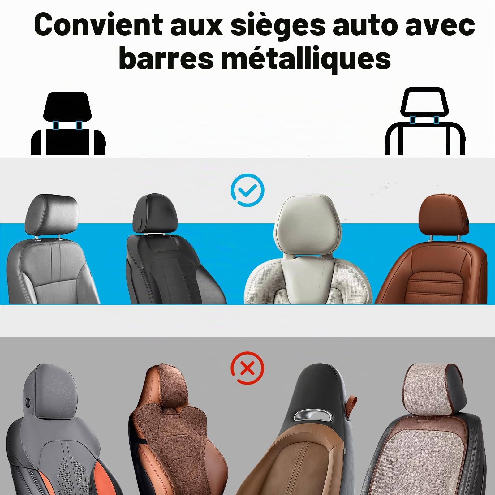 Table De SièGe ArrièRe De Voiture Portable avec Porte-Gobelet, Support De TéLéPhone Portable, Table Pliante RéGlable en Hauteur avec Tapis AntidéRapant pour Voyager, Travailler, Manger