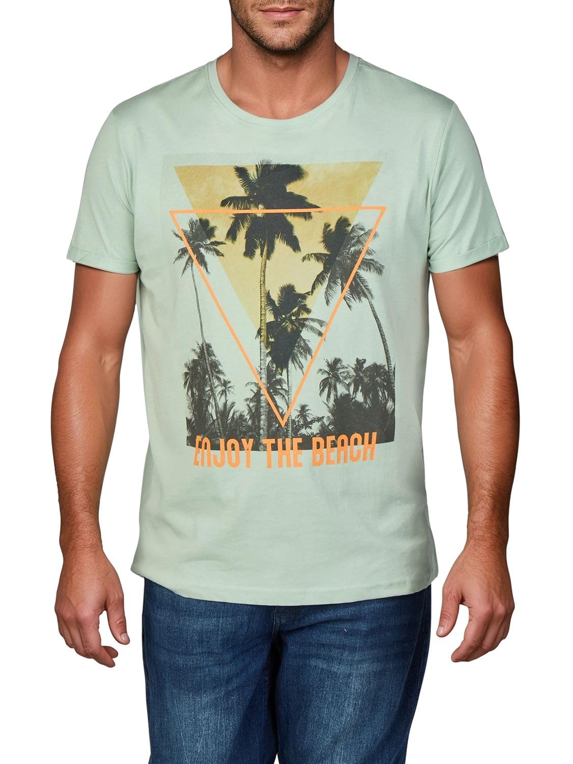 riverso RIVLukas Lot de 4 t-Shirts pour Homme Impression Photo Col Rond Manches Courtes T-Shirt Regular Coton, Mélange de 6 Couleurs, XXXL