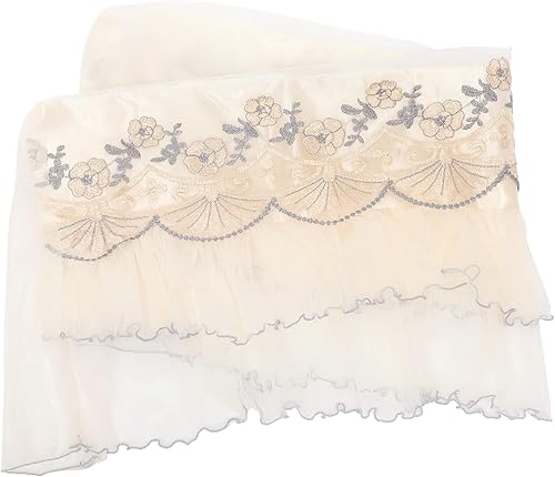 Angoily Cubierta protectora de aire acondicionado para interiores con encaje decorativo para unidades interiores