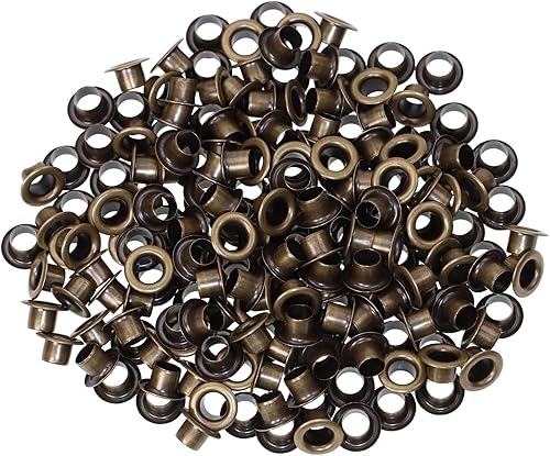 Mini Skater 200 ojales redondos de 0.138 in, ojales de metal, ojales huecos para mochilas, zapatos, ropa, carpetas de archivos, caja de zapatos,