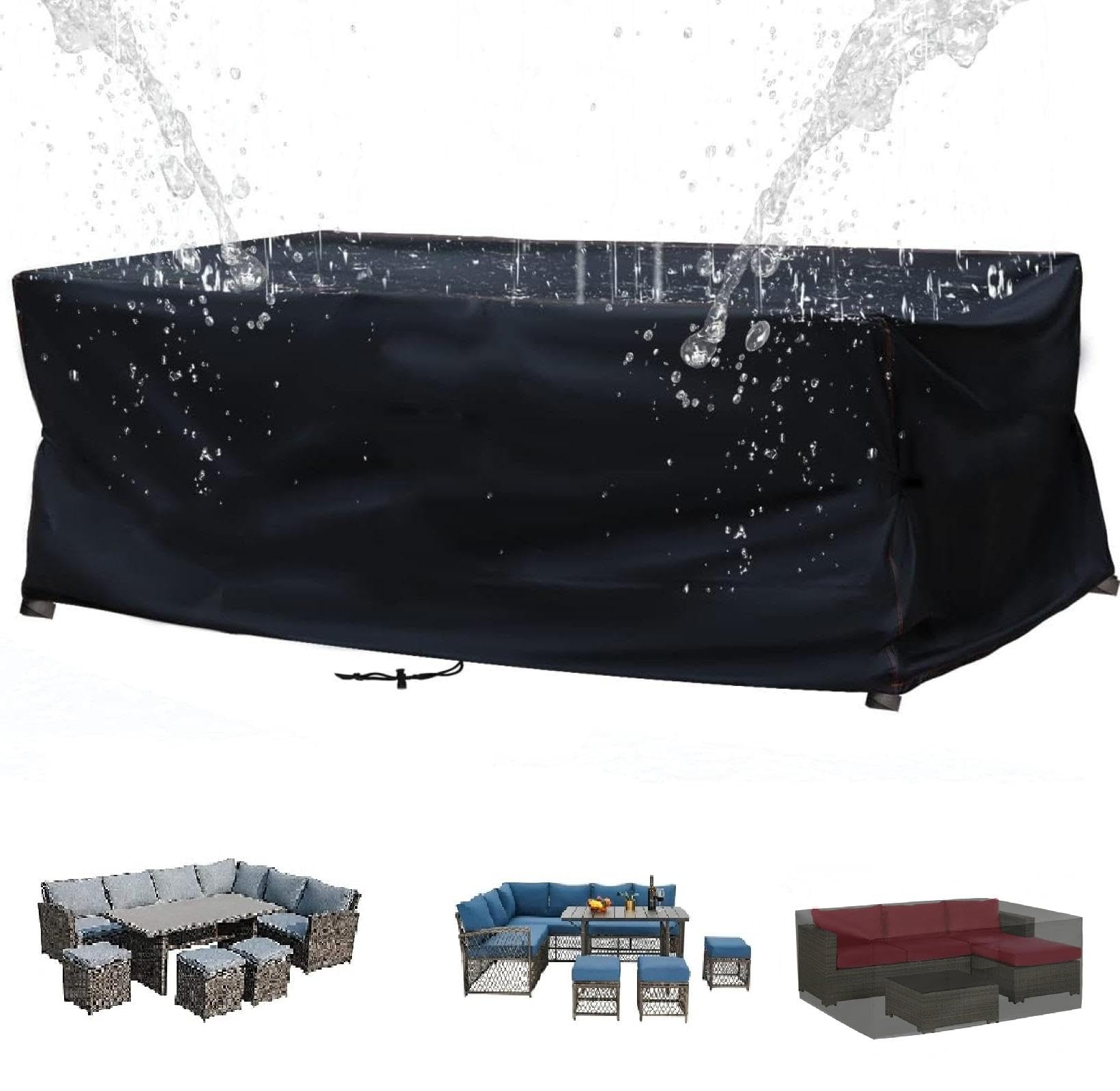 Housse de meuble de jardin 420D de qualité supérieure pour une protection extérieure durable