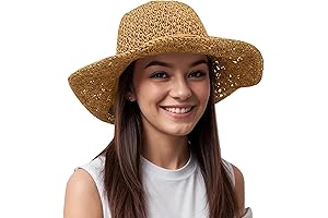 Women’s Foldable Sun Straw Hat with Wide Brim