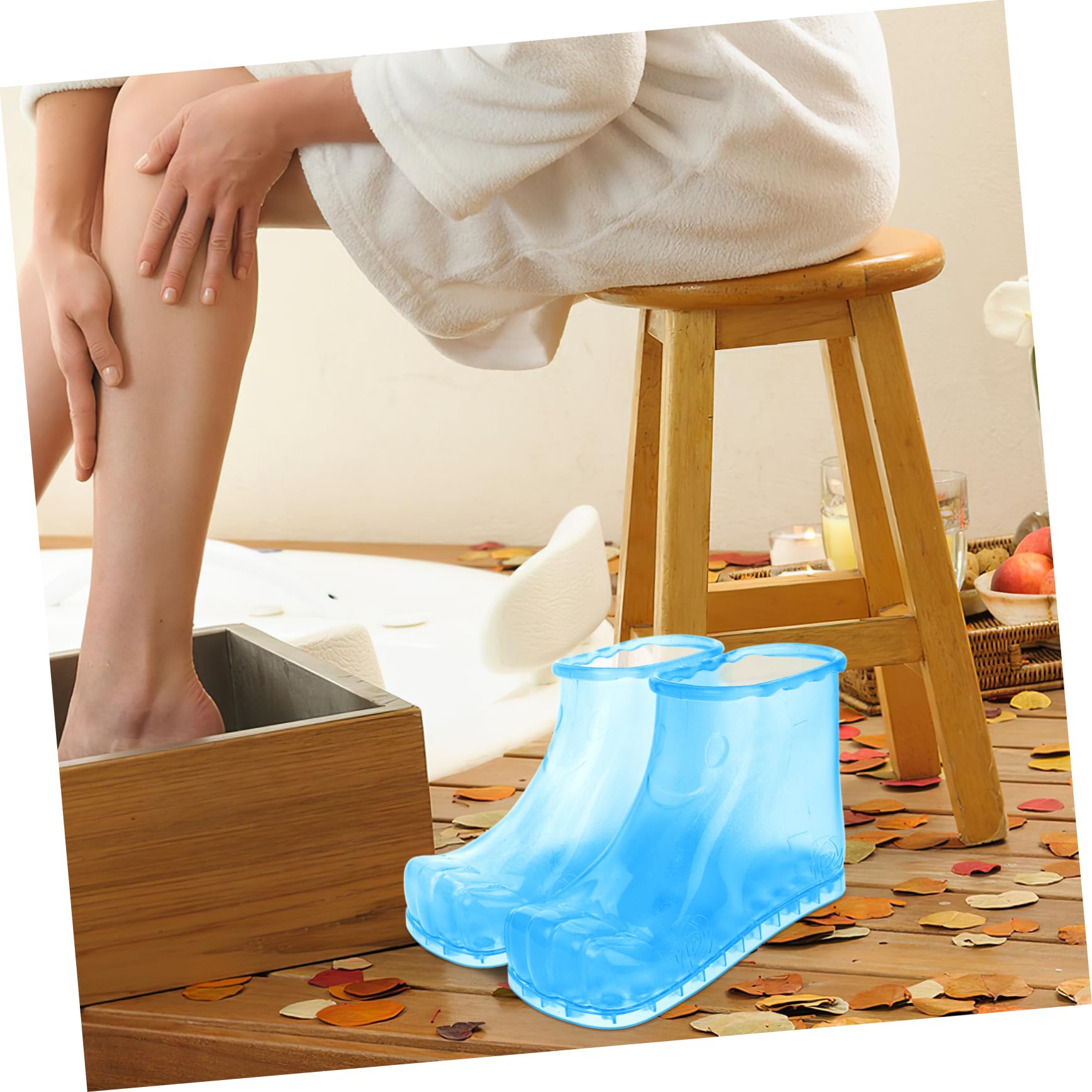 Zapatos de Baño para Pies con Masaje Botas de Pediluvio de Plástico Calzado de para Pies para Relajación y Cuidado Salud de Limpiar y Multifuncional