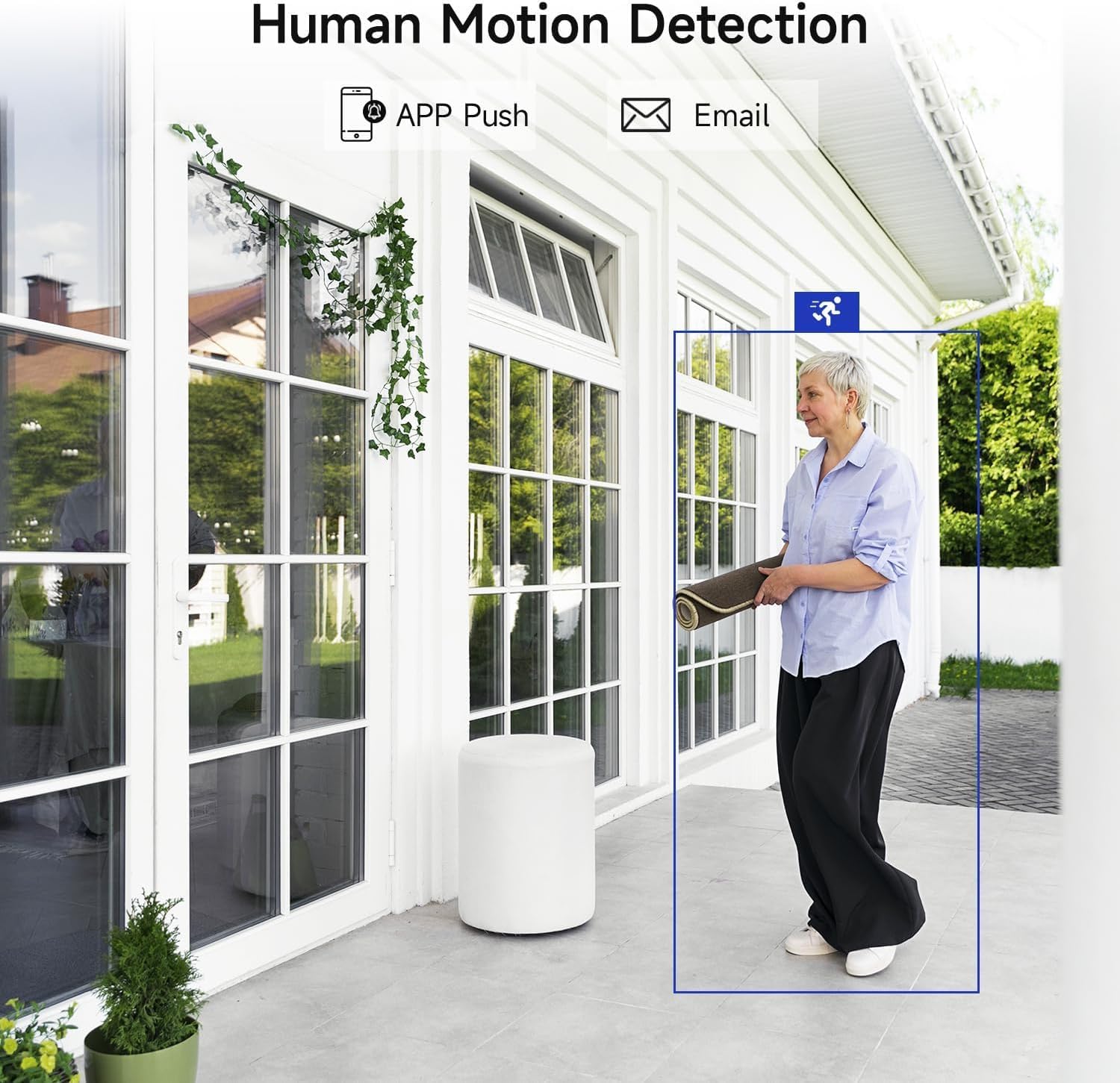 XVIM 8CH Wired Security Camera System with 64G SD Card, Mini 8PCS Surveillance Camera System Outdoor, Remote Access, Night Vision, Waterproof