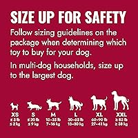 Vista 2 de Juguete masticable clásico Kong para perros - Juguete de buscar y masticar para perros - Capacidad para rellenar con premios y rebote errático