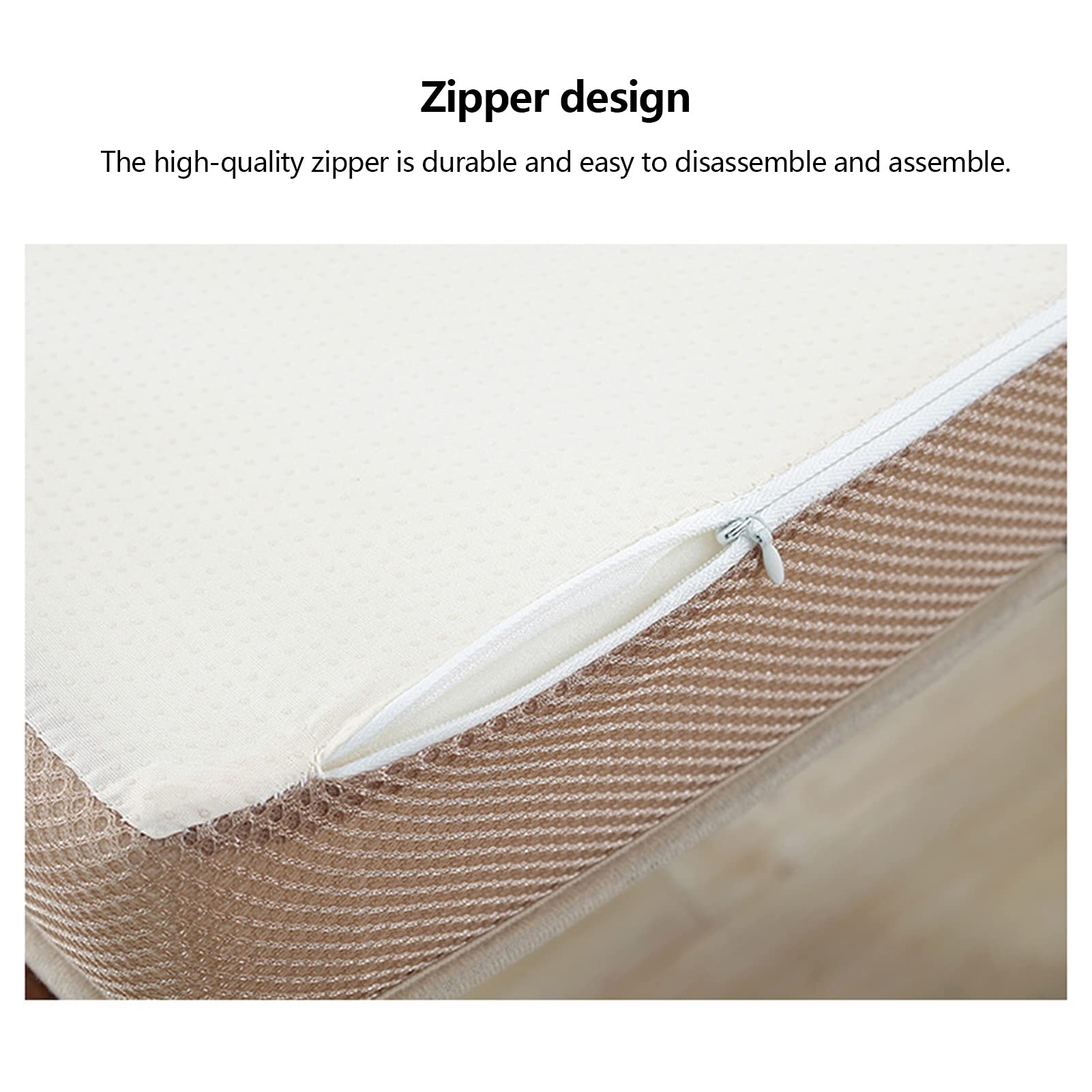 Cojín de asiento antiescaras de 50 x 50 cm, funda extraíble con cremallera, cómodo, antideslizante, transpirable, para cocina, dormitorio, oficina, alivio de presión